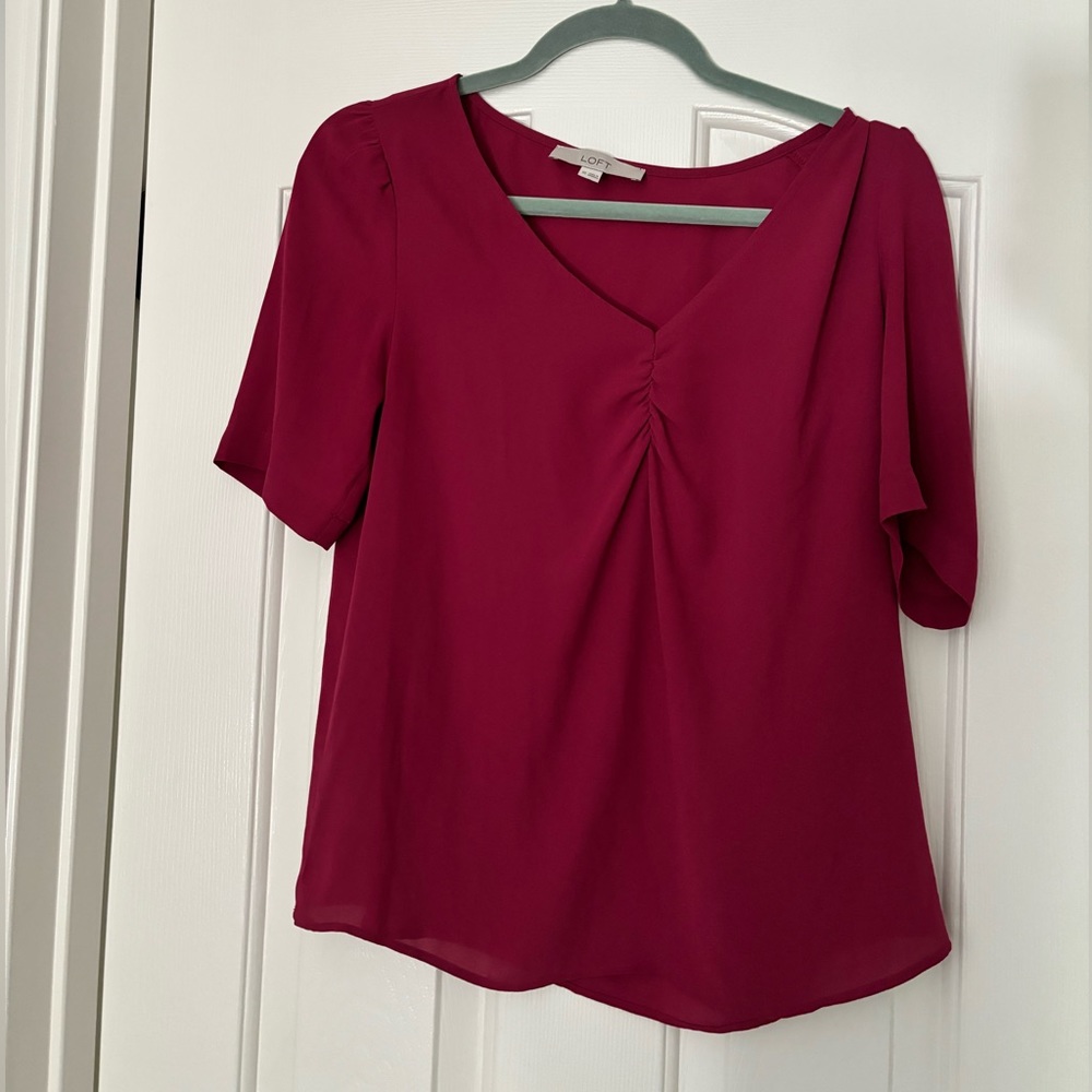 Magenta Loft Blouse